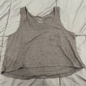 Gray American Eagle Tank Top, Size Small